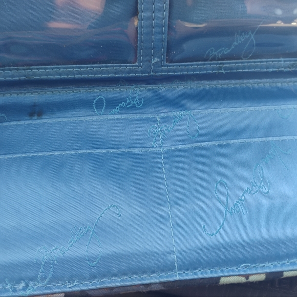 Vera Bradley Blue and Yellow Floral Wallet - Picture 2 of 7
